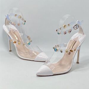 Sophia Webster Camille Embellished Ankle-Strap Pumps size 40